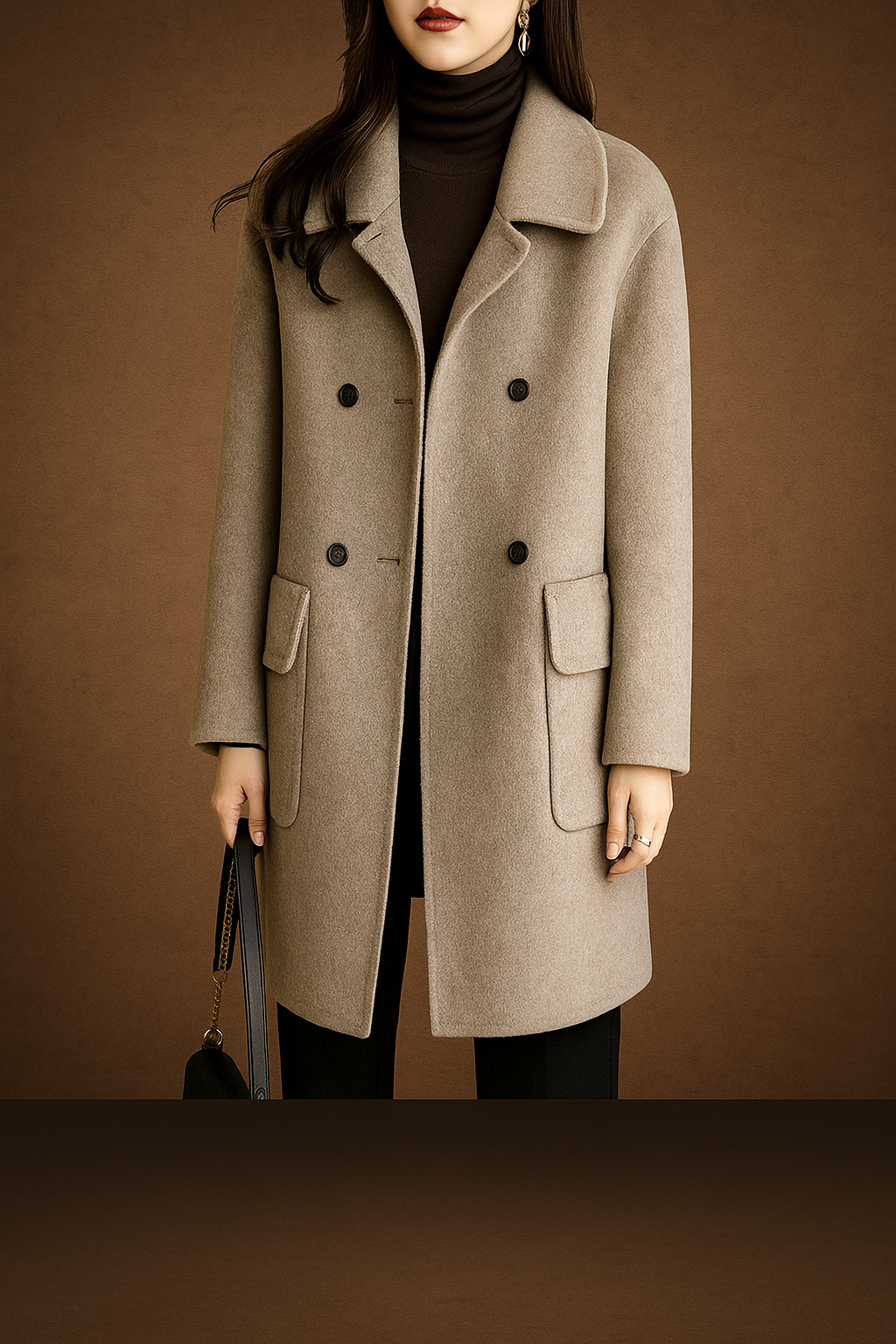 Women’s Woolen Mid-Length Coat